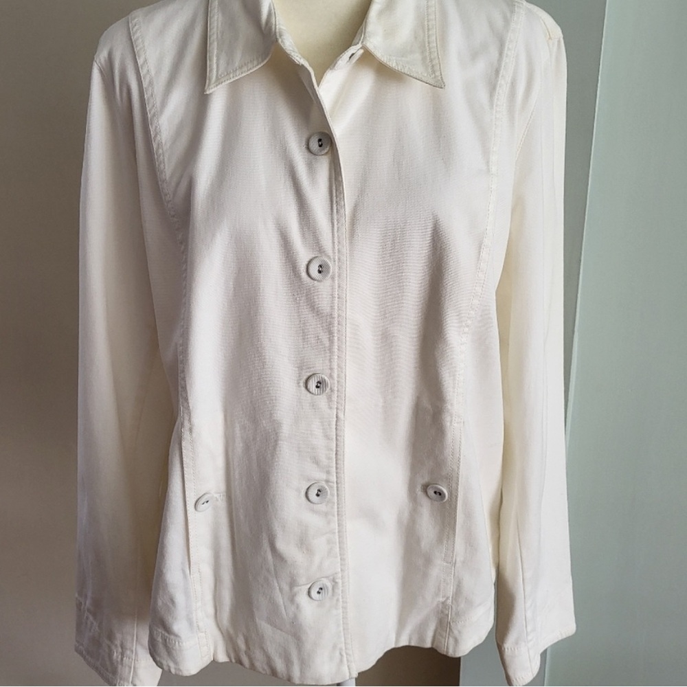 Eileen Fisher organic cotton canvas jacket